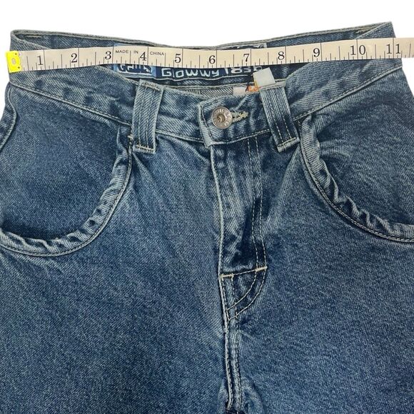 JNCO Gems Glowwy Girls Jeans Sz 10 Y2K Vintage USA Wide Leg Cartoon Embroidered - Picture 4 of 16